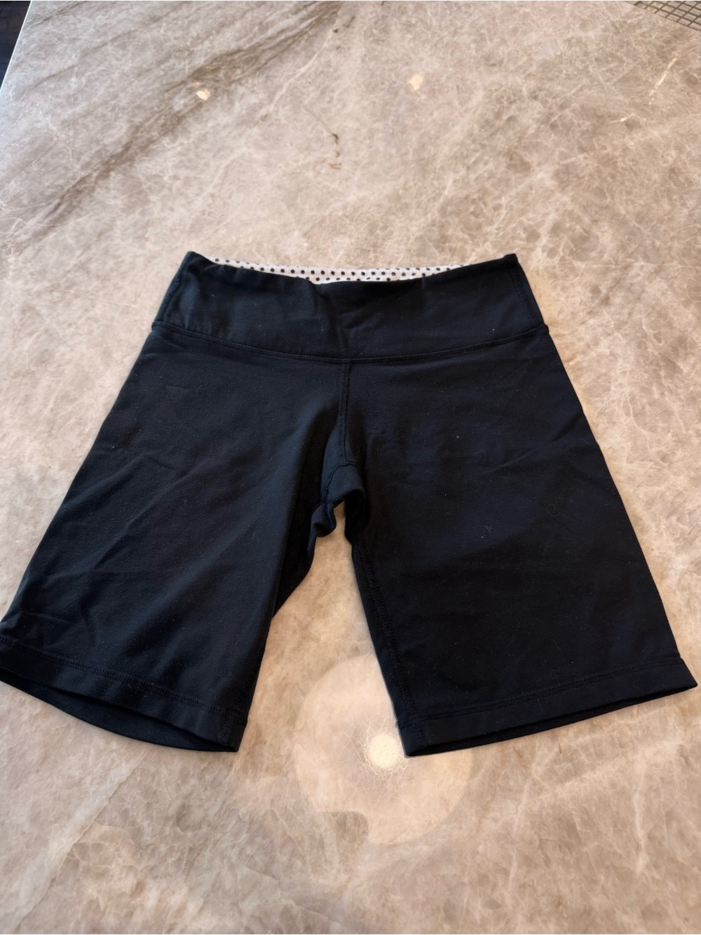 Older Lululemon athletica Black High-Rise Athletic Bike Shorts